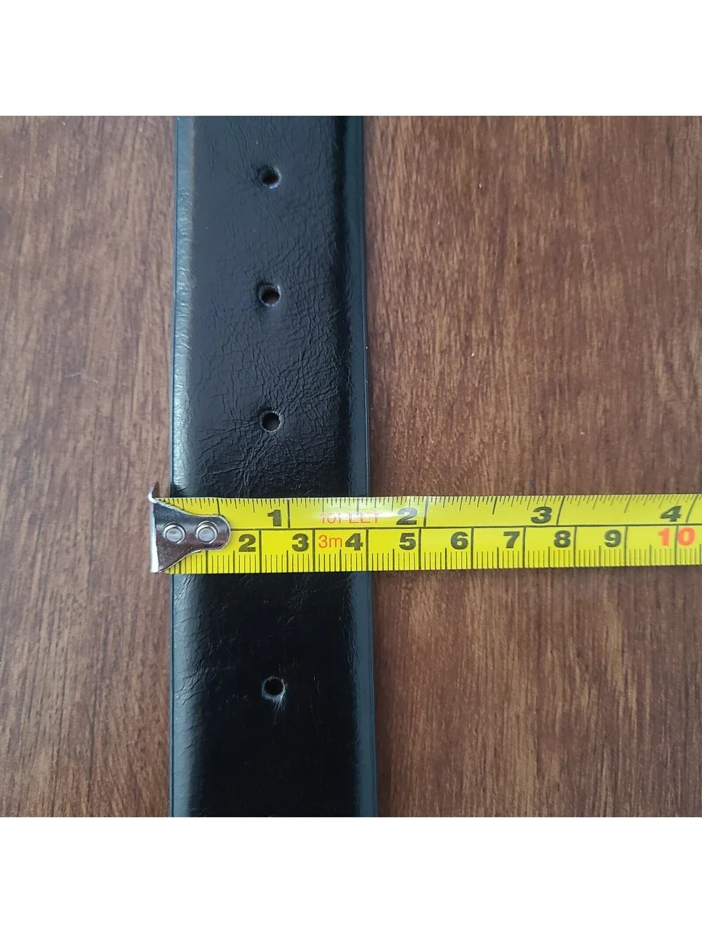 Black Dress Belt XL Gold Buckle NWOT  36